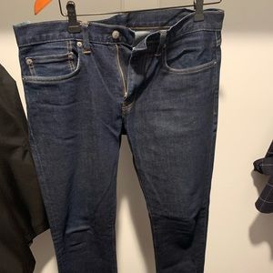 Jcrew men’s 484 dark wash denim sz 32/32